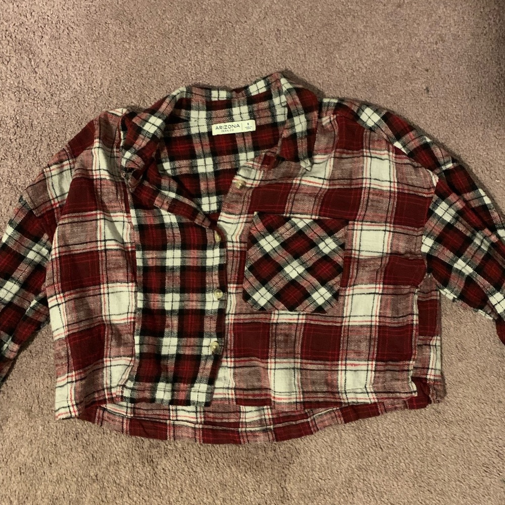 Women’s cropped flannel